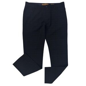 Men's Enzo Tovare Men's Premium Pants Size 36x31 Black w/Pattern‎ 5-Pocket EUC